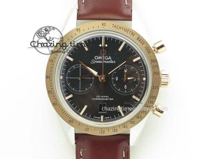 0124 AllSeason Seamaster Edizione Venezia SS Best Edition Black Dial On Leather Strap A 8122